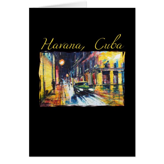 Havana Cuba - Habana Vieja scène de nuit (Devant)