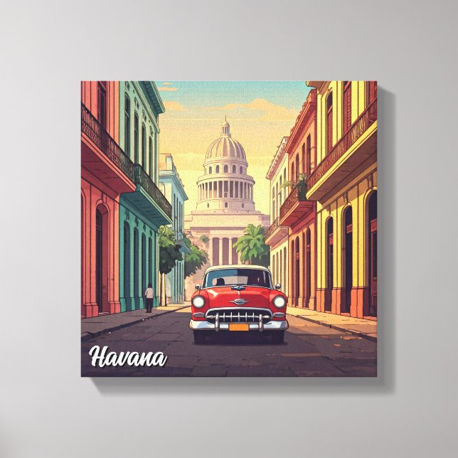 Havana Cuba Leinwanddruck (Vorderseite)