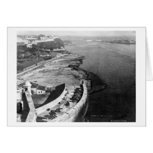 Havana, Cuba Port avec une partie du Château de Mo