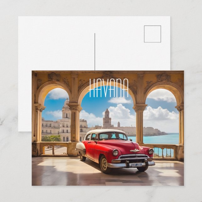 Havana Cuba Postkarte (Vorne/Hinten)
