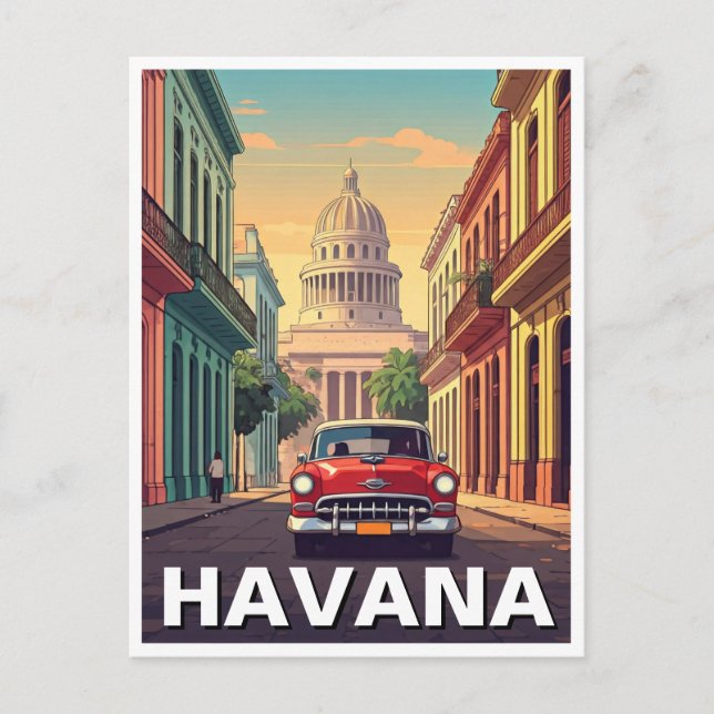 Havana Cuba Postkarte (Vorderseite)
