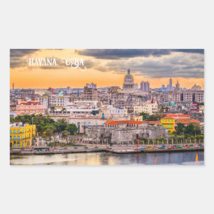 Havana CUBA Rechteckiger Aufkleber