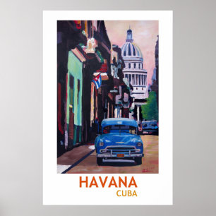 Havana Cuba - Retro Style Poster II