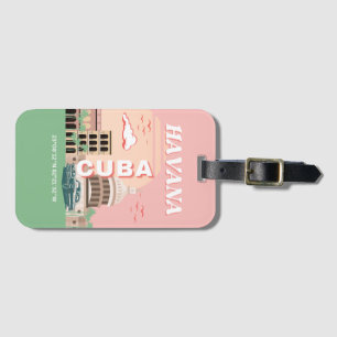 Havana Cuba Retro Vintage Kunst Gepäckanhänger