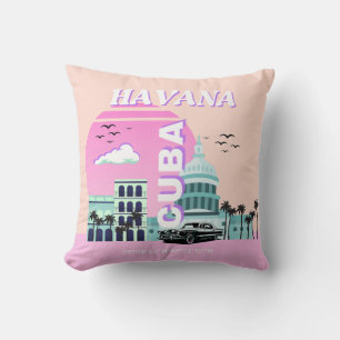 Havana Cuba Rosa Kissen