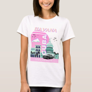 Havana Cuba Rosa T-Shirt
