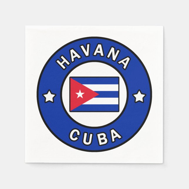 Havana Cuba Serviette (Vorderseite)