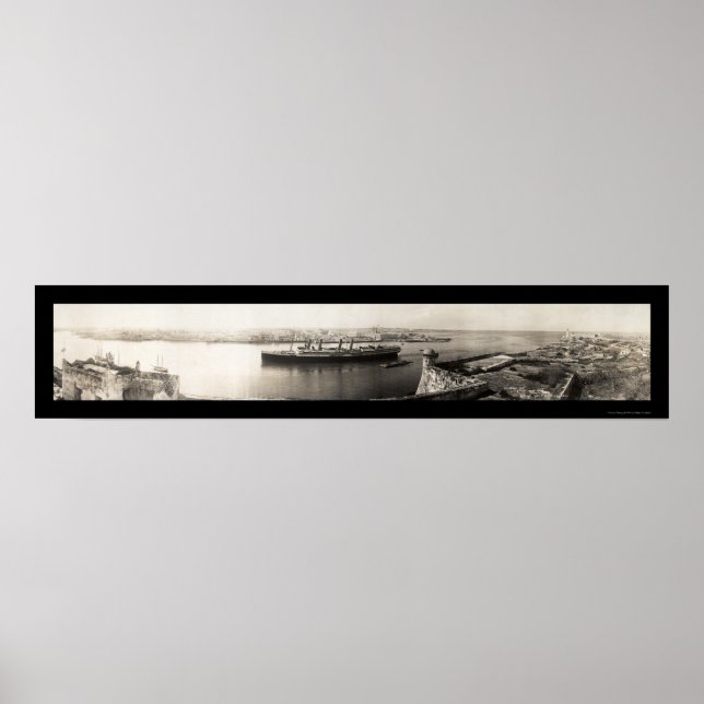 Havana, Cuba Ship Photo 1913 Poster (Vorne)