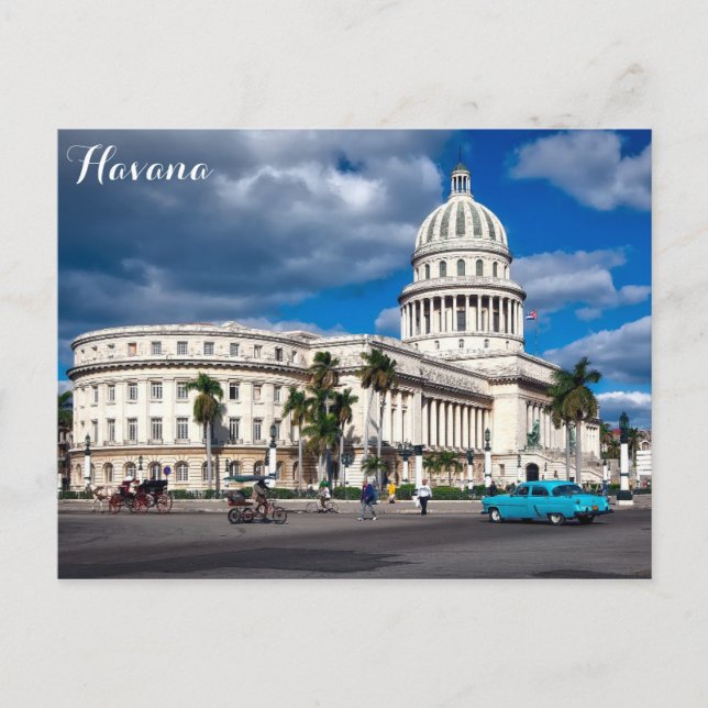 Havana Cuba Travel Foto Postkarte (Vorderseite)