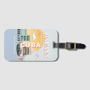 Havana Cuba Vintage Travel Art Collection Gepäckanhänger