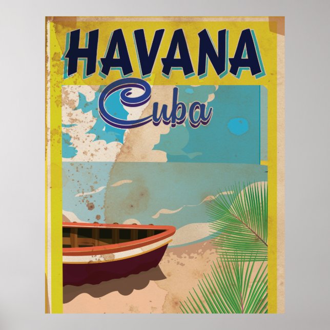 Havana, Cuba Vintage vacation Poster (Vorne)