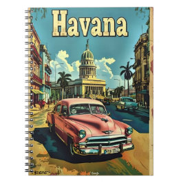 Havana Dreams: Vintage Car Notizblock