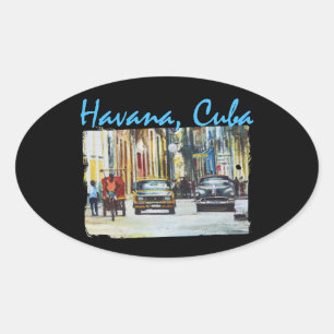 Havana Habana Viejo Kuba Ovaler Aufkleber