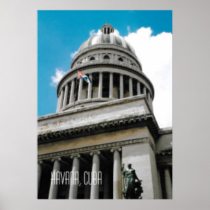 Havana Hauptstadt Gebäude Cuba Souvenir Poster