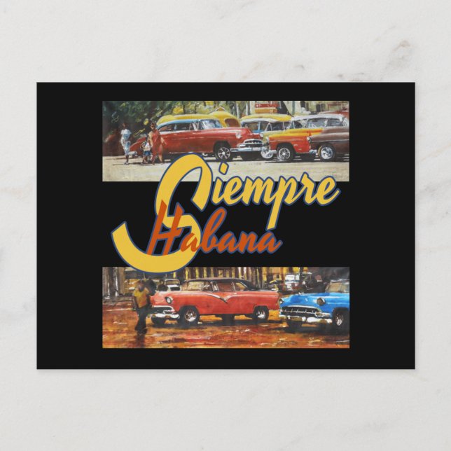 Havana Kuba - Siempre Habana Postkarte (Vorderseite)