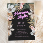 Havana Nights Kubanischer Neon 30. Geburtstag Einladung<br><div class="desc">Genießen Sie Ihre 30. Geburtstagsfeiern mit diesen schönen Havanna-Nächten kubanische Themeneinladungen! Mit botanischen und neonischen Elementen sind diese einladend boho und tropisch.</div>