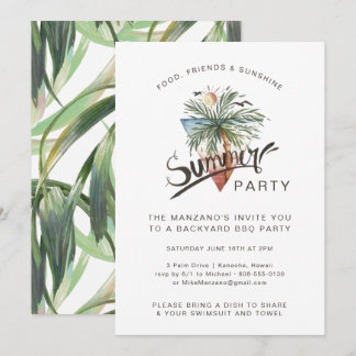 Havana Nights | Summer Backyard Party Einladung