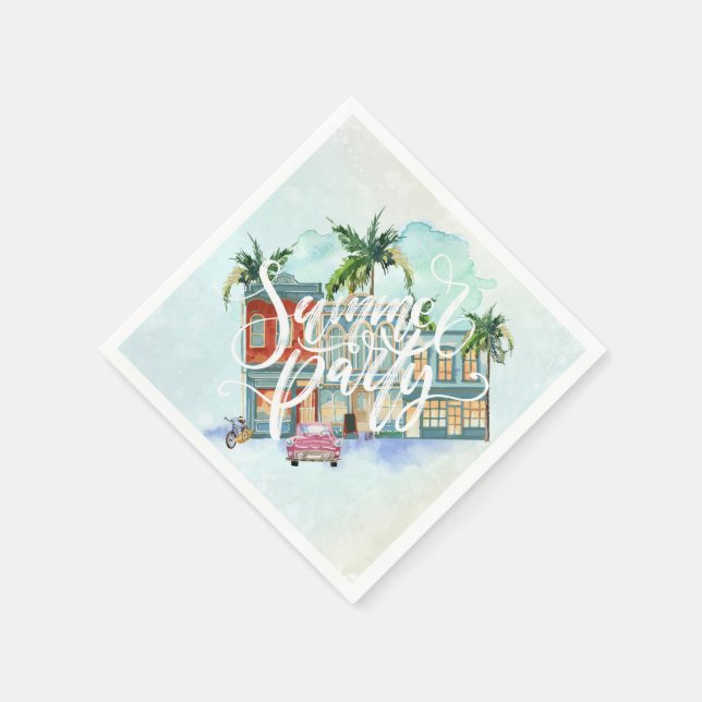 Havana Nights | Summer Party Serviette (Ecke)