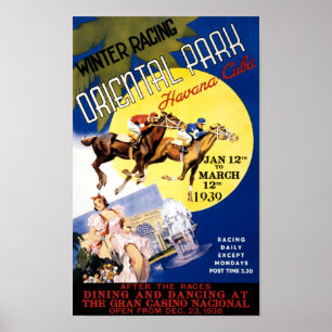 Havana-PferdelaufenVintages Reise-Plakat Poster