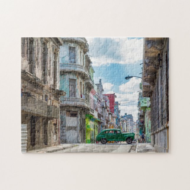 Havana Street Oldtimer Car Cuba Reisefotografie (Horizontal)