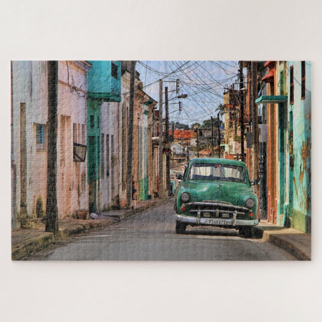 Havana Street Oldtimer Car Kuba Reisefotografie (Horizontal)