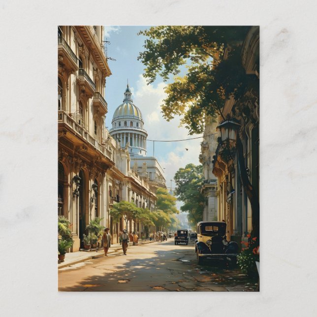 Havana Streets : Carte postale Vintage (Devant)