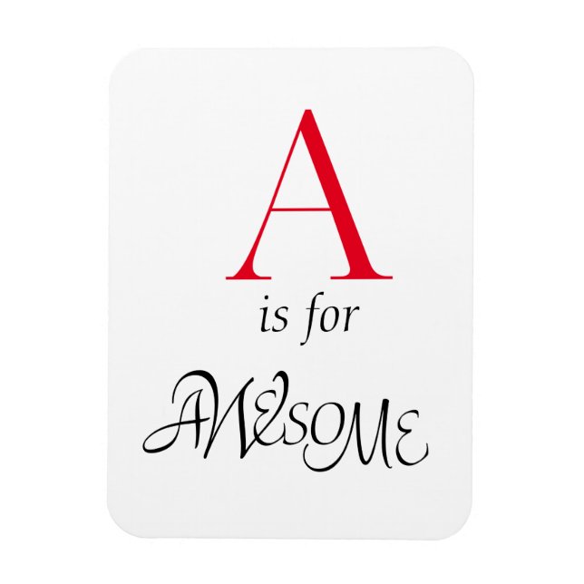 Havander Alphabet Letter A Flexible Magnet (Vertikal)