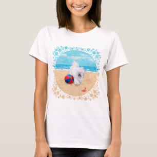 Havanese am Strand T-Shirt