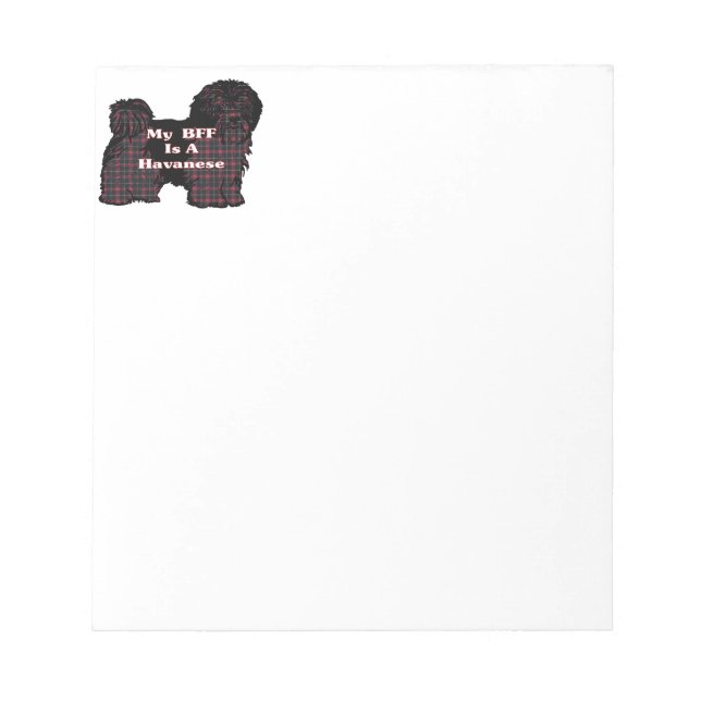 HAVANESE BESTE FREUNDIN NOTIZBLOCK (Vorderseite)