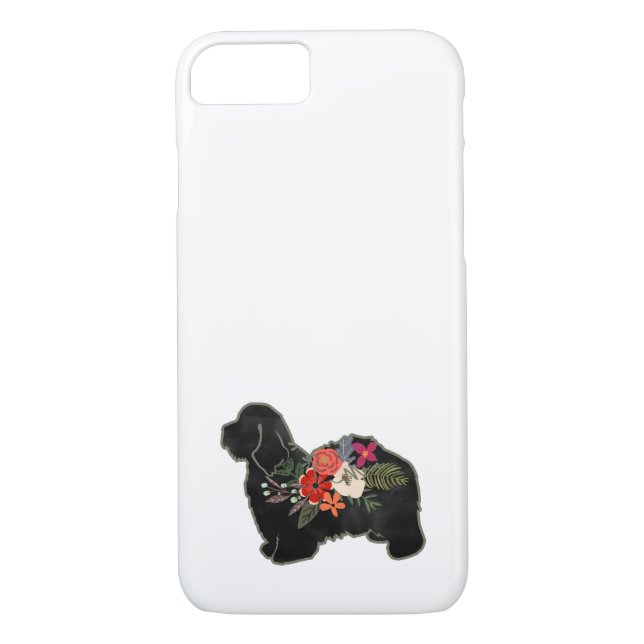 Havanese Dog Breed Boho Floral Sihouette Case Mate (Rückseite)