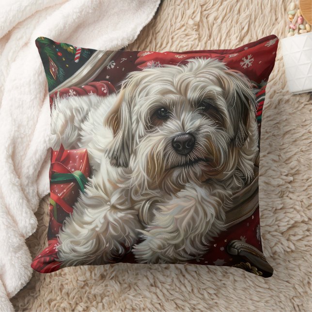 Havanese Dog Christmas Festival Kissen (Decke)