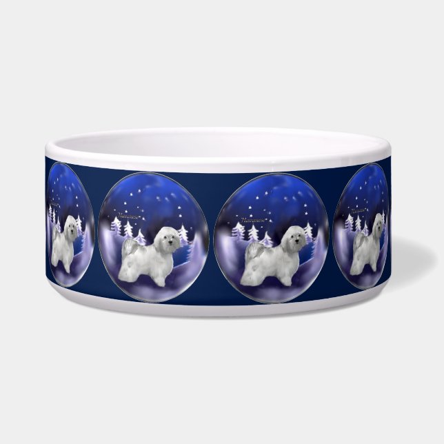 Havanese Dog Christmas Napf (Vorderseite)