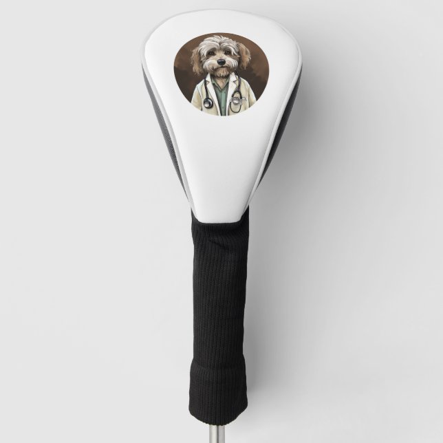 Havanese Dog Doctor Golf Headcover (Vorderseite)