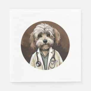 Havanese Dog Doctor Serviette
