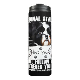 Havanese Dog Funny Stalker Cartoon Thermosbecher