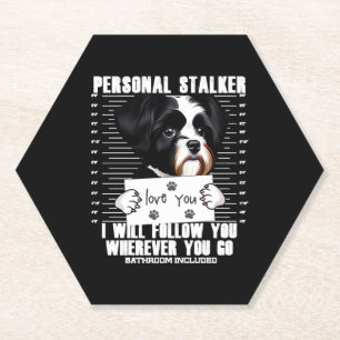 Havanese Dog Funny Stalker Cartoon Untersetzer