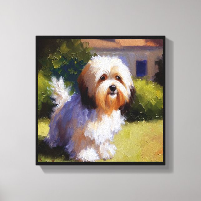 Havanese Dog Leinwanddruck (Vorderseite)