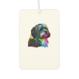 Havanese Dog Pop Art Design Havanese Autolufterfrischer