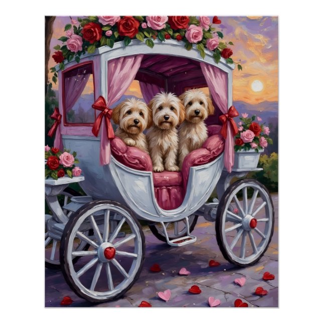Havanese Dog Valentine's Day  Poster (Vorderseite)