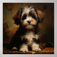 Havanese dog Welppy Realism Square Portrait
