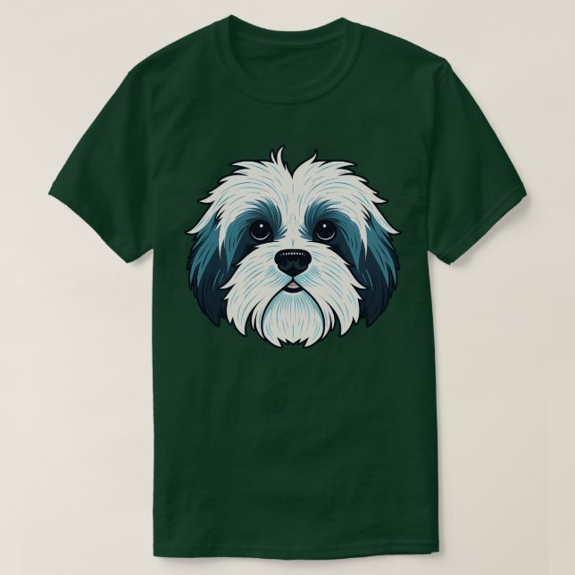 Havanese Face Niedlich Tove Puppy Dog Lover T-Shirt (Design vorne)