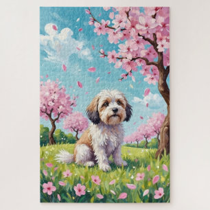 Havanese Frühlings-Kirschblüten-Hund