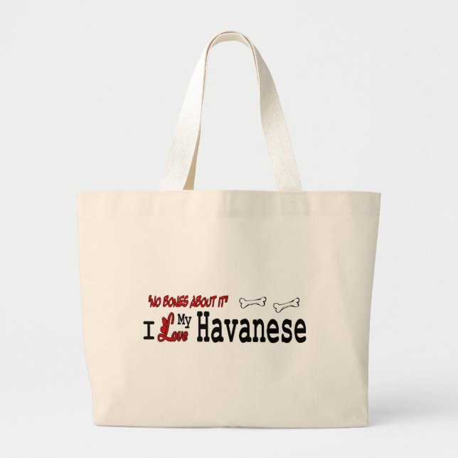 Havanese Geschenke Jumbo Stoffbeutel (Vorne)