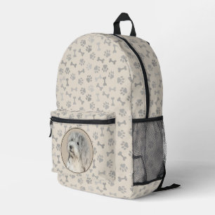 Havanese (Gold Sable) Malerei - Original Hunde Kun Bedruckter Rucksack