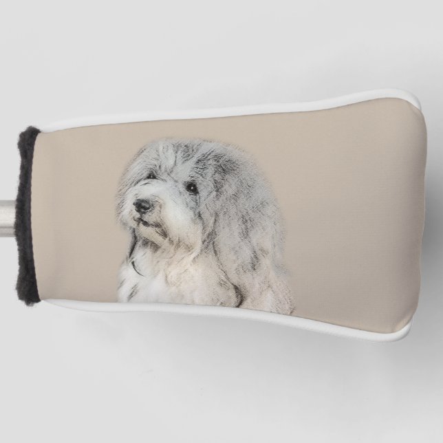 Havanese (Gold Sable) Malerei - Original Hunde Kun Golf Headcover (Vorderseite)