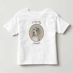 Havanese (Gold Sable) Malerei - Original Hunde Kun Kleinkind T-shirt