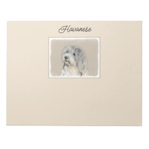 Havanese (Gold Sable) Malerei - Original Hunde Kun Notizblock