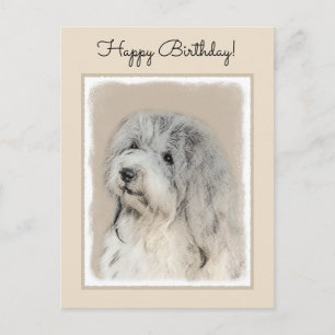 Havanese (Gold Sable) Malerei - Original Hunde Kun Postkarte