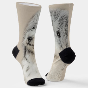 Havanese (Gold Sable) Malerei - Original Hunde Kun Socken