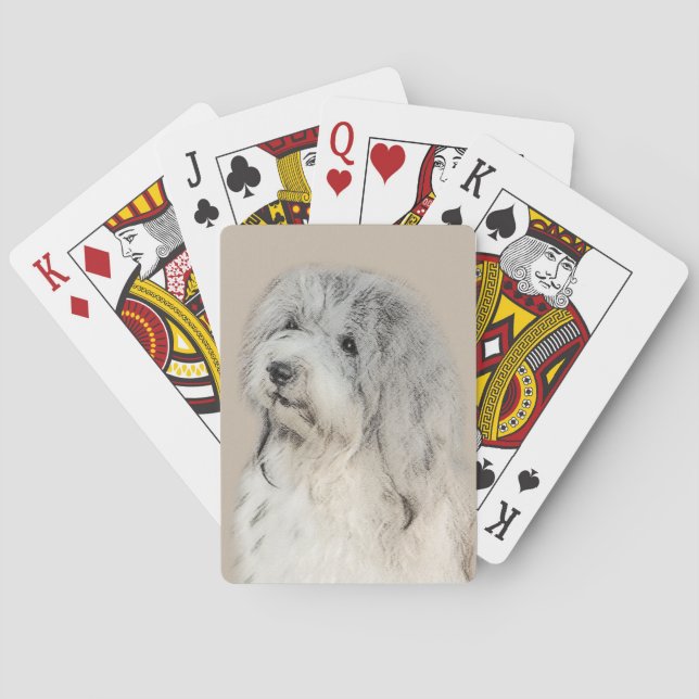 Havanese (Gold Sable) Malerei - Original Hunde Kun Spielkarten (Rückseite)